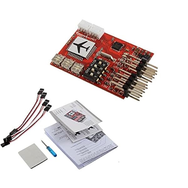 For JCX-M6 M6 High Precision Flight Controller Digital gyro for RC fastvingade flygplan V-tail modellplan FPV FS for JCX-M6 M6 【drönartillbehör】 (Color : 1 piece)